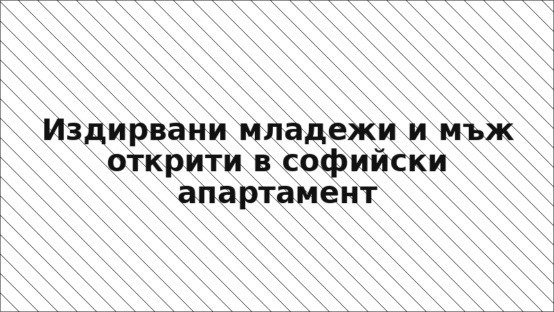 Издирвани младежи и мъж открити в софийски апартамент