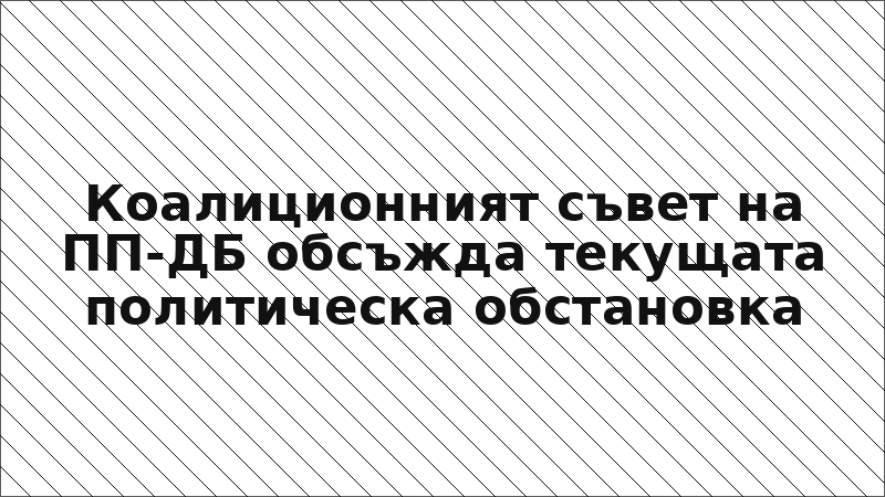 Коалиционният съвет на ПП-ДБ обсъжда текущата политическа обстановка