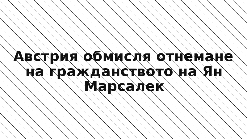 Австрия обмисля отнемане на гражданството на Ян Марсалек