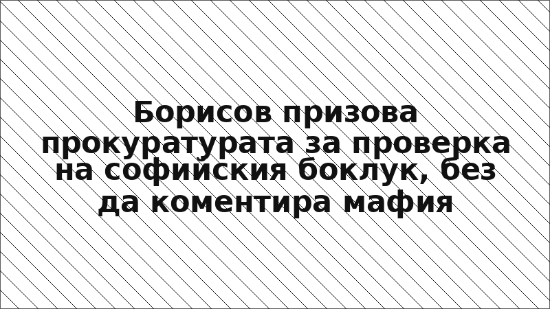 Борисов призова прокуратурата за проверка на софийския боклук, без да коментира мафия