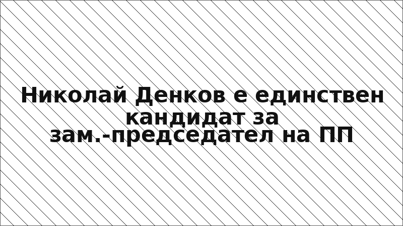 Николай Денков е единствен кандидат за зам.-председател на ПП