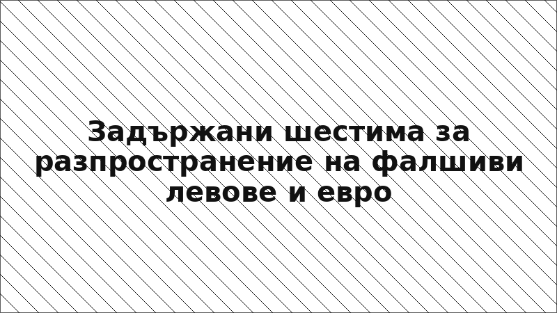 Задържани шестима за разпространение на фалшиви левове и евро