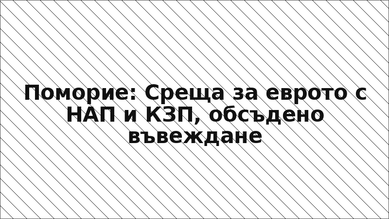 Поморие: Среща за еврото с НАП и КЗП, обсъдено въвеждане