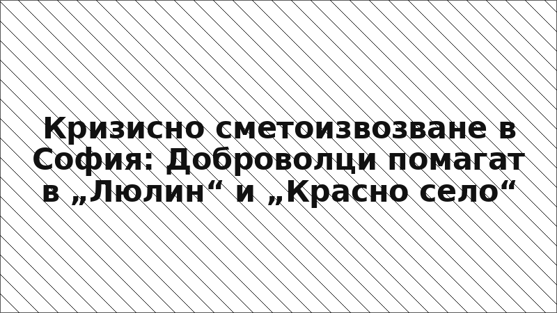 Кризисно сметоизвозване в София: Доброволци помагат в „Люлин“ и „Красно село“