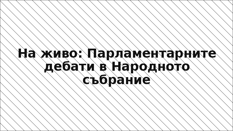 На живо: Парламентарните дебати в Народното събрание