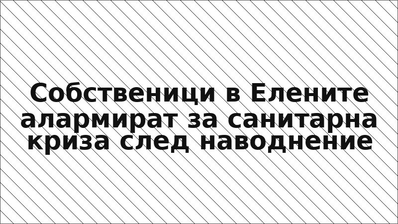 Собственици в Елените алармират за санитарна криза след наводнение