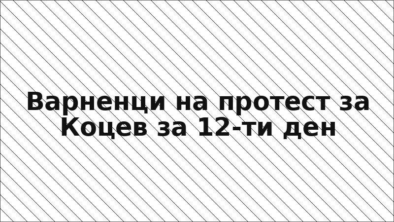 Варненци на протест за Коцев за 12-ти ден
