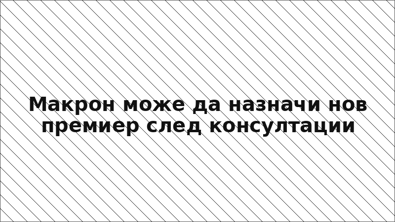 Макрон може да назначи нов премиер след консултации