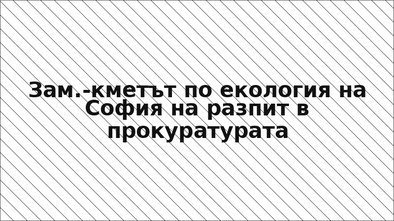 Зам.-кметът по екология на София на разпит в прокуратурата