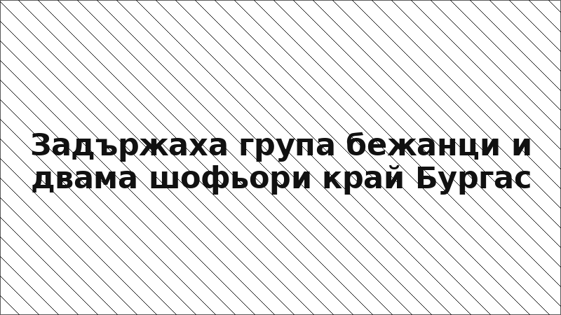 Задържаха група бежанци и двама шофьори край Бургас