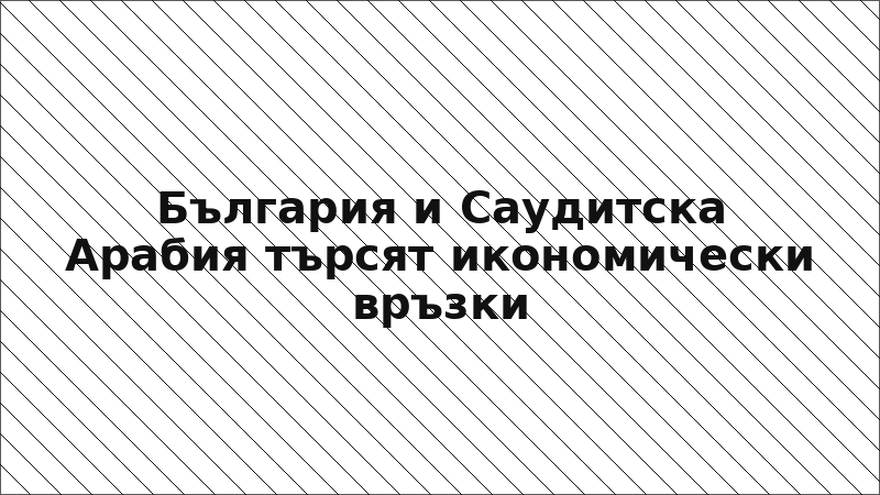 България и Саудитска Арабия търсят икономически връзки