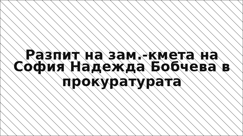 Разпит на зам.-кмета на София Надежда Бобчева в прокуратурата