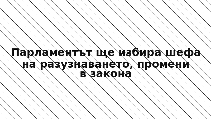 Парламентът ще избира шефа на разузнаването, промени в закона