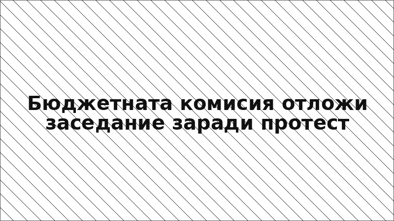 Бюджетната комисия отложи заседание заради протест