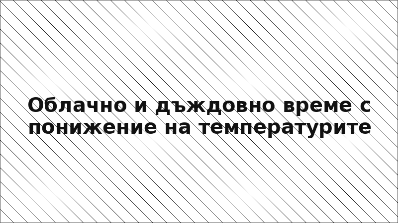 Облачно и дъждовно време с понижение на температурите
