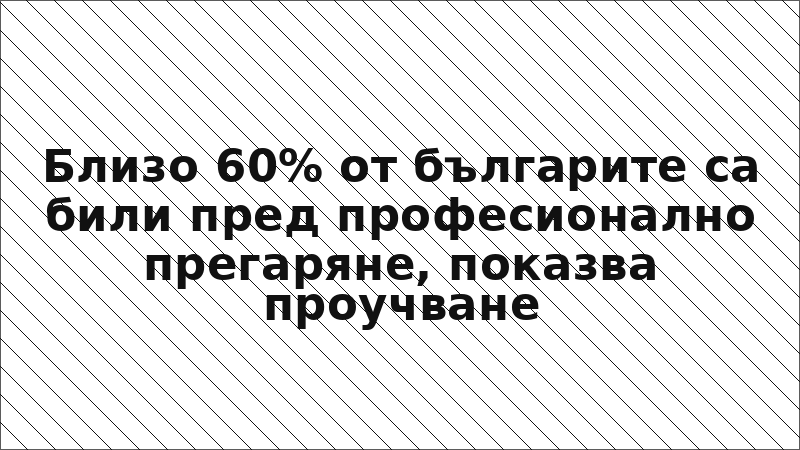 Близо 60% от българите са били пред професионално прегаряне, показва проучване
