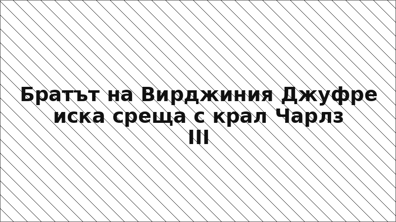 Братът на Вирджиния Джуфре иска среща с крал Чарлз III