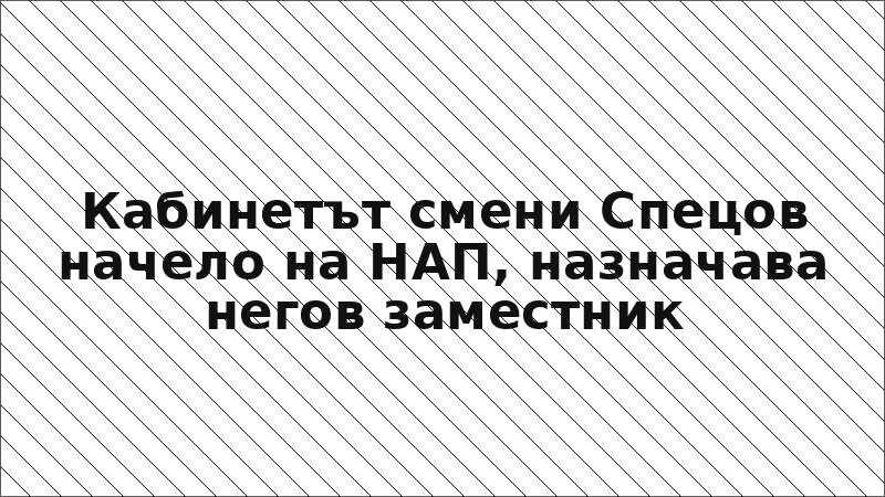 Кабинетът смени Спецов начело на НАП, назначава негов заместник