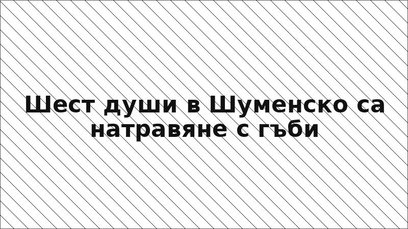 Шест души в Шуменско са натравяне с гъби