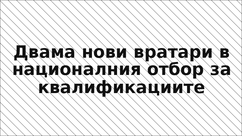 Двама нови вратари в националния отбор за квалификациите
