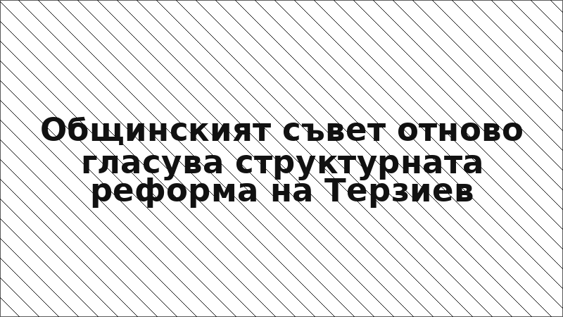 Общинският съвет отново гласува структурната реформа на Терзиев