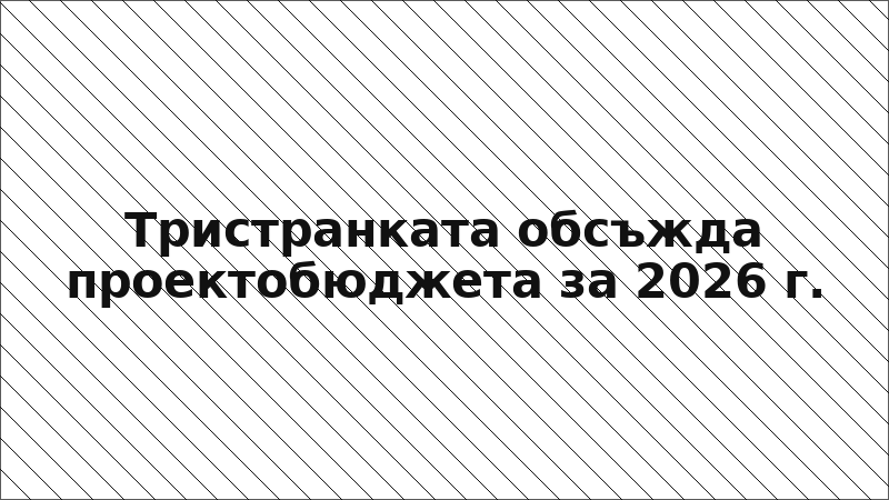 Тристранката обсъжда проектобюджета за 2026 г.