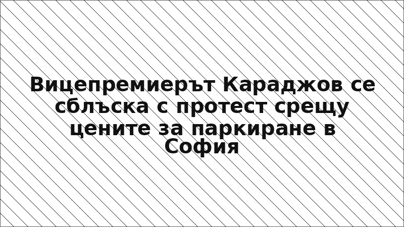 Вицепремиерът Караджов се сблъска с протест срещу цените за паркиране в София