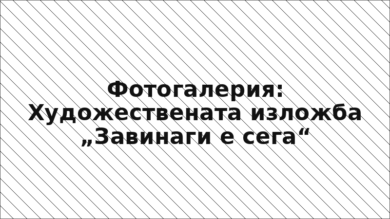 Фотогалерия: Художествената изложба „Завинаги е сега“