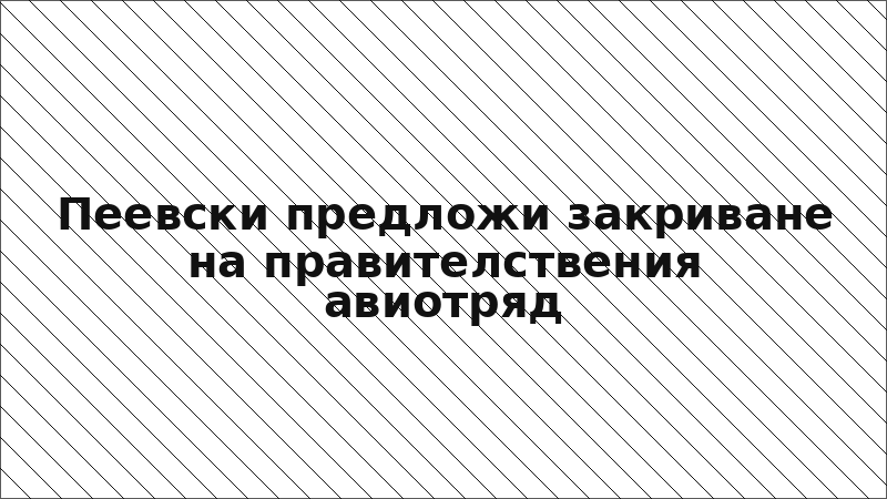 Пеевски предложи закриване на правителствения авиотряд