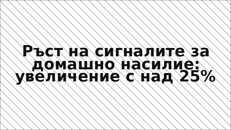 Ръст на сигналите за домашно насилие: увеличение с над 25%
