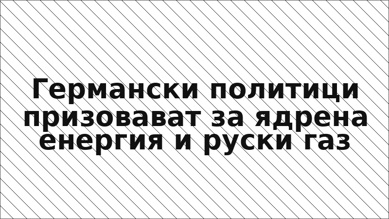 Германски политици призовават за ядрена енергия и руски газ
