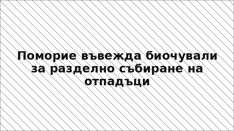 Поморие въвежда биочували за разделно събиране на отпадъци