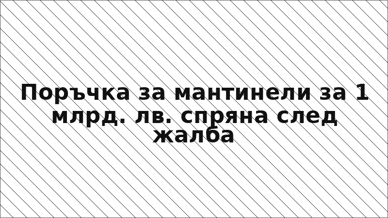 Поръчка за мантинели за 1 млрд. лв. спряна след жалба