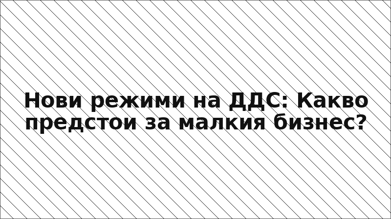 Нови режими на ДДС: Какво предстои за малкия бизнес?