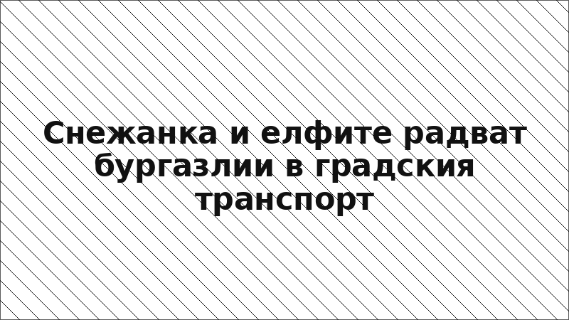 Снежанка и елфите радват бургазлии в градския транспорт