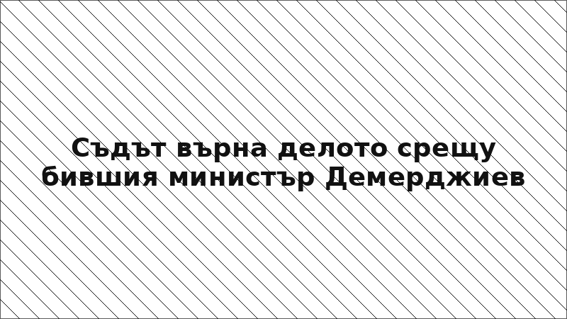 Съдът върна делото срещу бившия министър Демерджиев