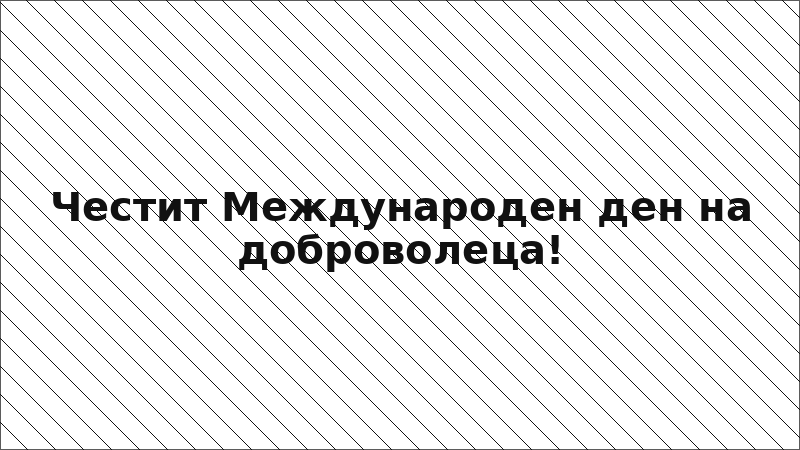 Честит Международен ден на доброволеца!