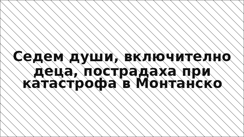 Седем души, включително деца, пострадаха при катастрофа в Монтанско