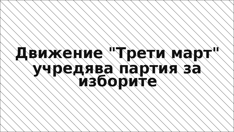 Движение "Трети март" учредява партия за изборите
