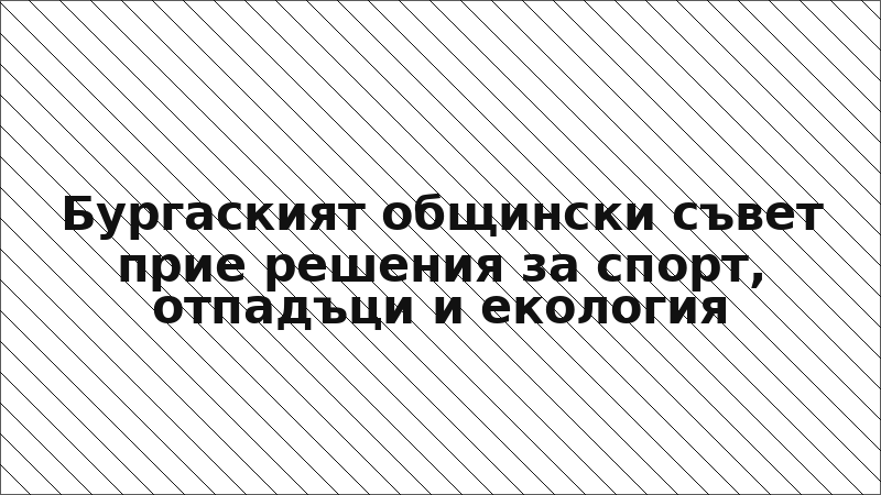 Бургаският общински съвет прие решения за спорт, отпадъци и екология