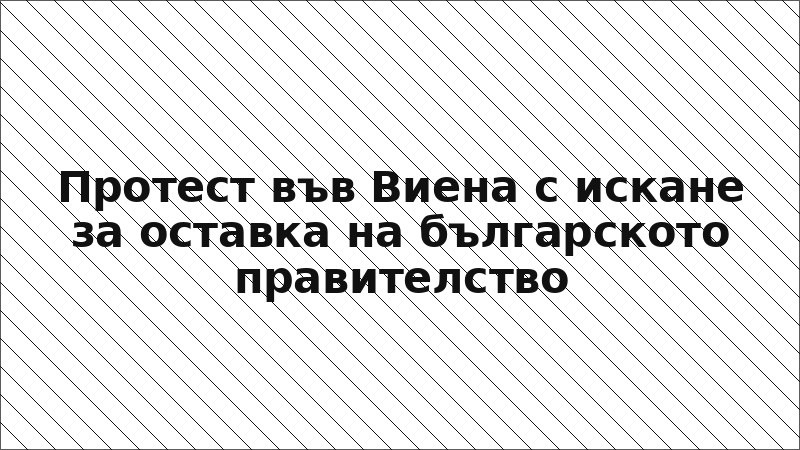 Протест във Виена с искане за оставка на българското правителство