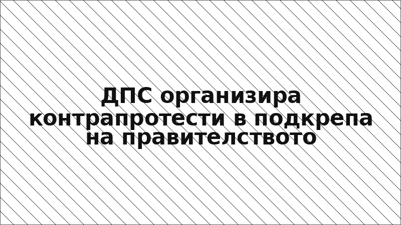 ДПС организира контрапротести в подкрепа на правителството
