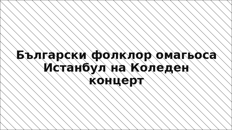 Български фолклор омагьоса Истанбул на Коледен концерт