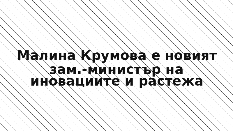 Малина Крумова е новият зам.-министър на иновациите и растежа