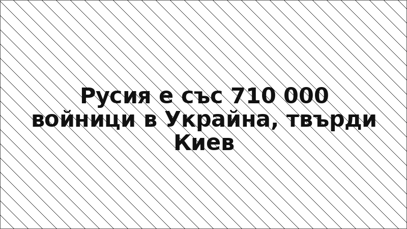 Русия е със 710 000 войници в Украйна, твърди Киев