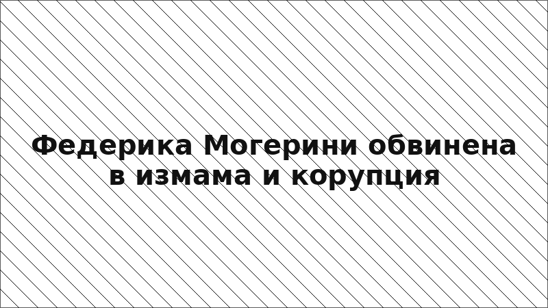 Федерика Могерини обвинена в измама и корупция