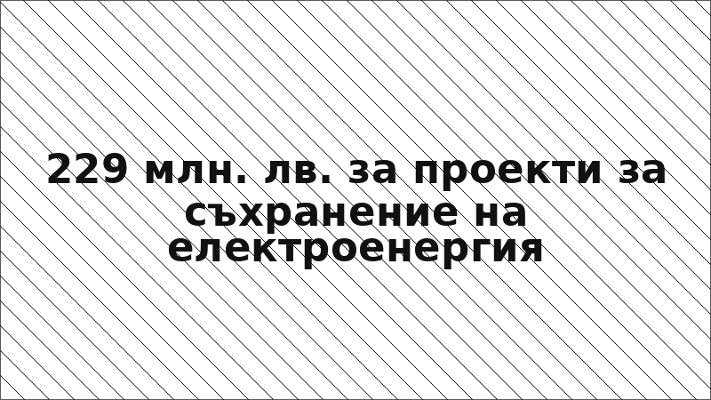229 млн. лв. за проекти за съхранение на електроенергия