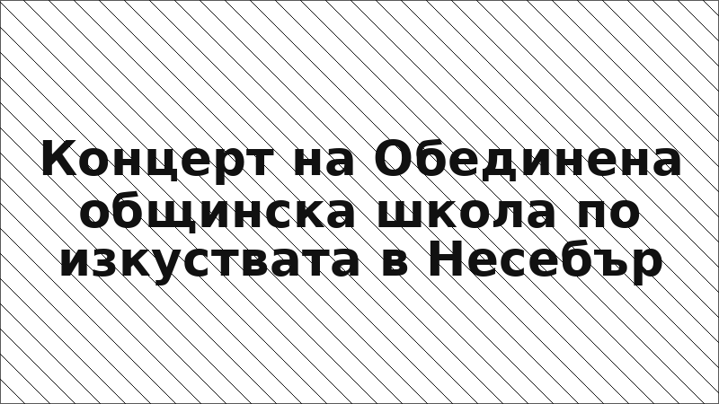 Концерт на Обединена общинска школа по изкуствата в Несебър