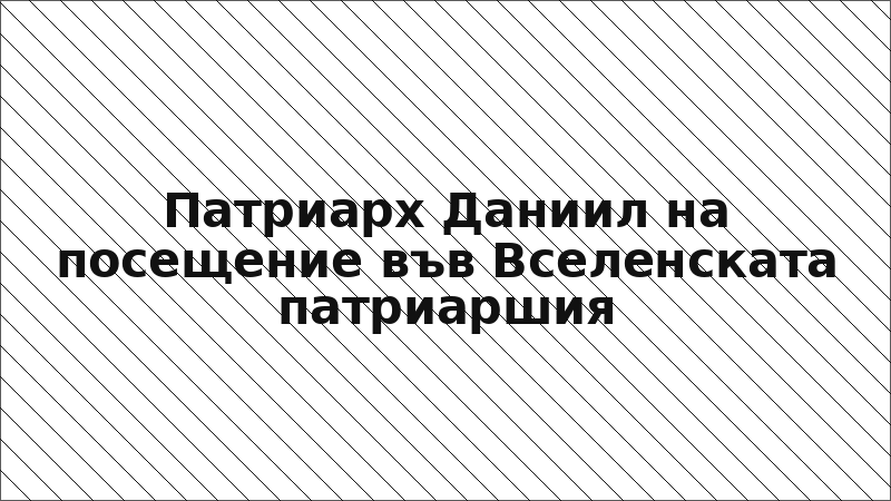 Патриарх Даниил на посещение във Вселенската патриаршия