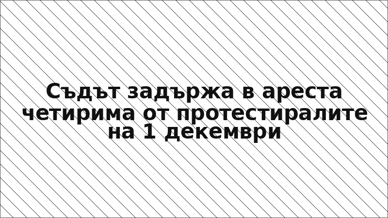 Съдът задържа в ареста четирима от протестиралите на 1 декември